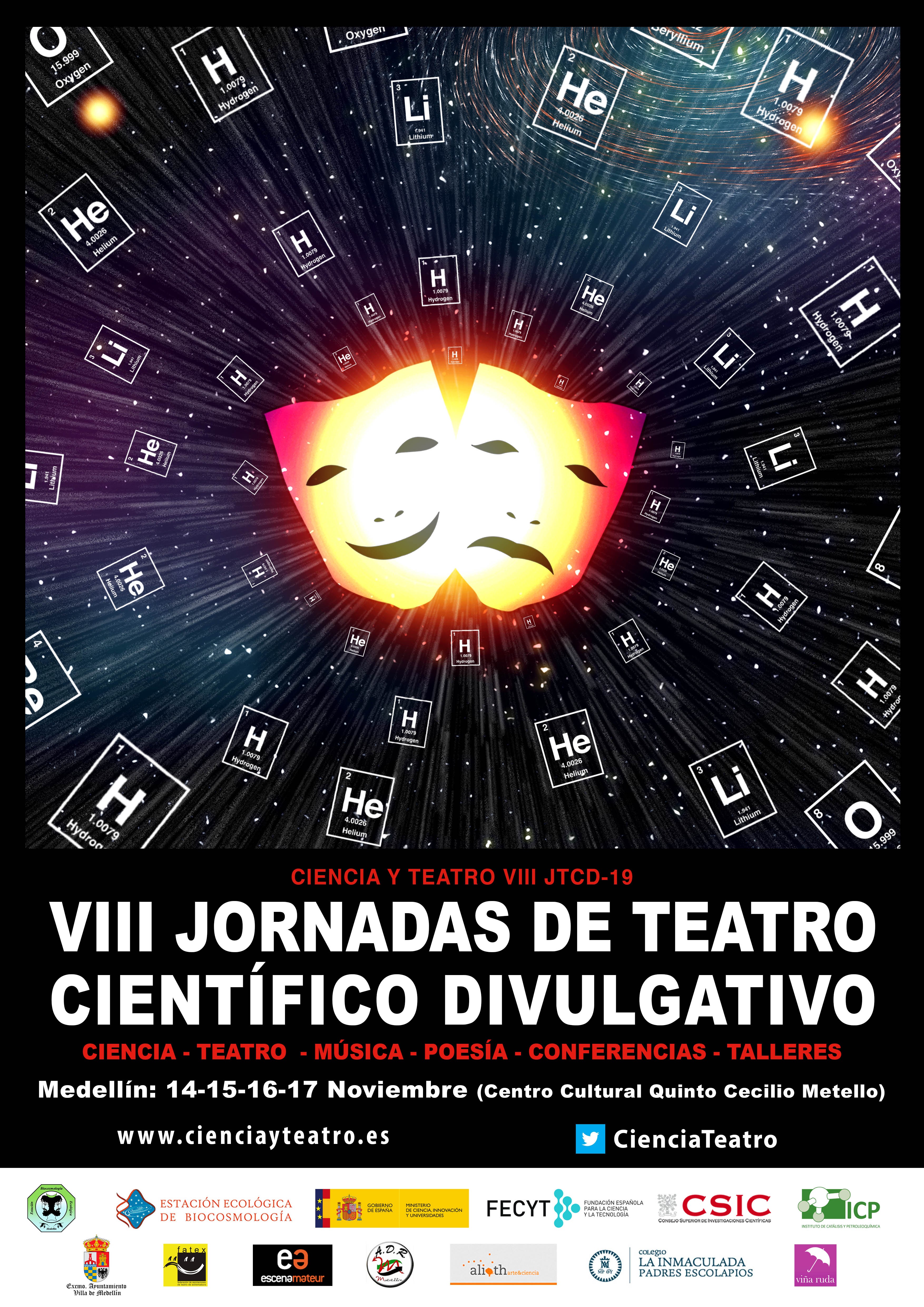 CARTEL VIII JORNADAS DE TEATRO CIENTÍFICO DIVULGATIVO